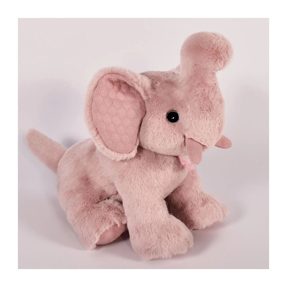 Doudou Preppy Chic éléphant, rose 45cm