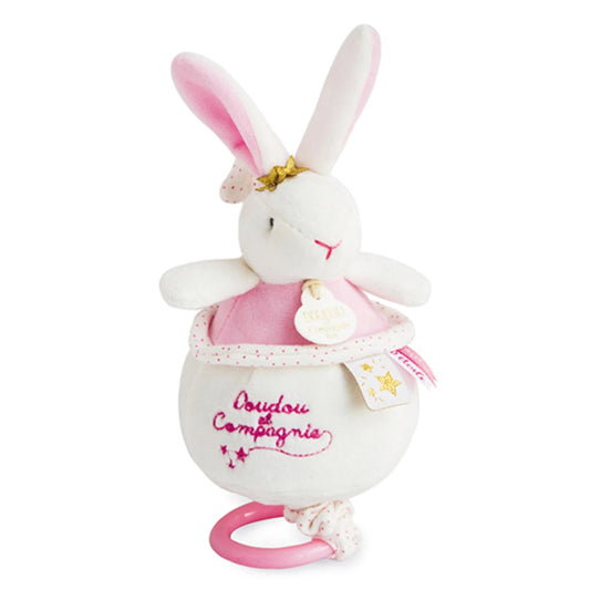 Doudou musical toy rabbit star 14cm