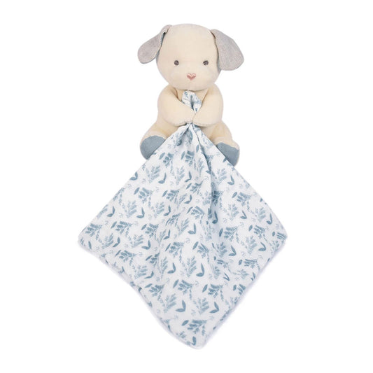 Doudou Bio Hund mit Schmusetuch, blau 15cm