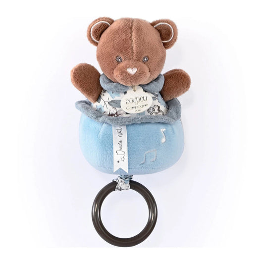 Doudou musical box bear 20cm
