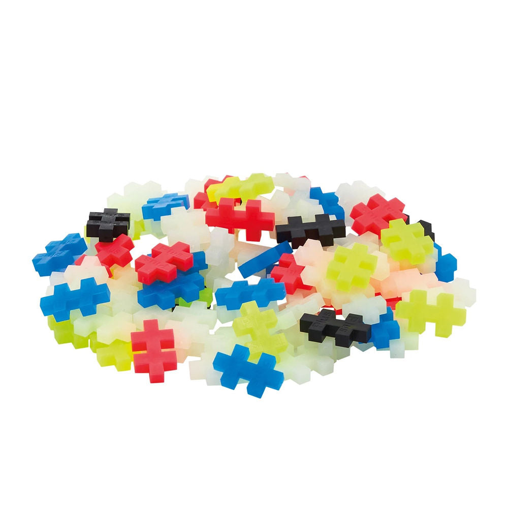 Plus Plus 100 Creative Building Blocks Glow in the Dark