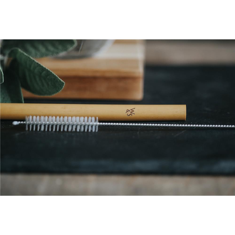 Bamboo drinking straws, reusable, pack of 10