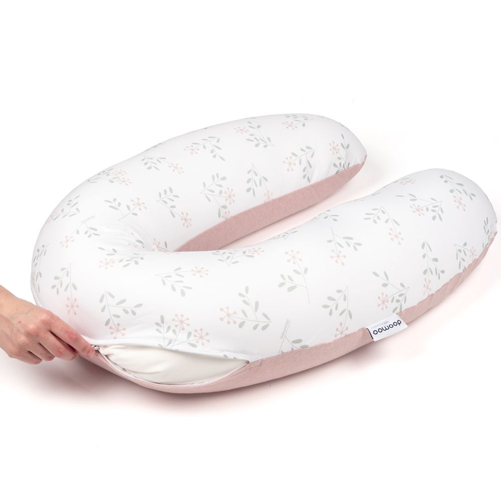 DOOMOO housse de coussin d'allaitement Buddy Spring rose