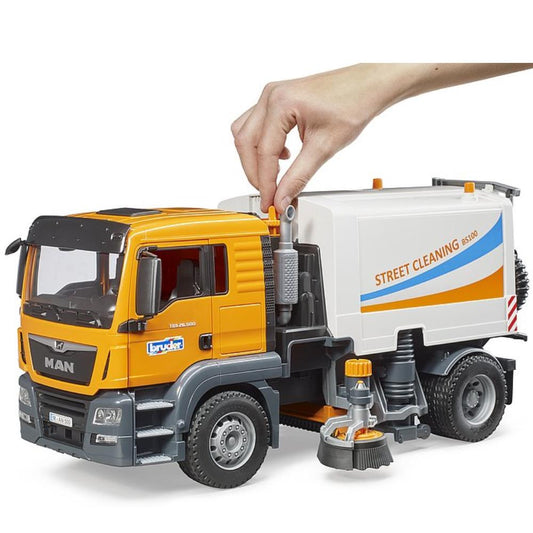Bruder MAN TGS truck street cleaning
