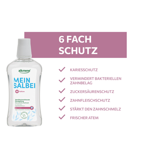 MEIN SALBEI, Zahnfleischschützende Mundspülung, 500 ml