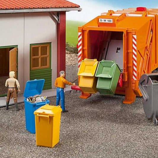 Bruder Garbage Can Set