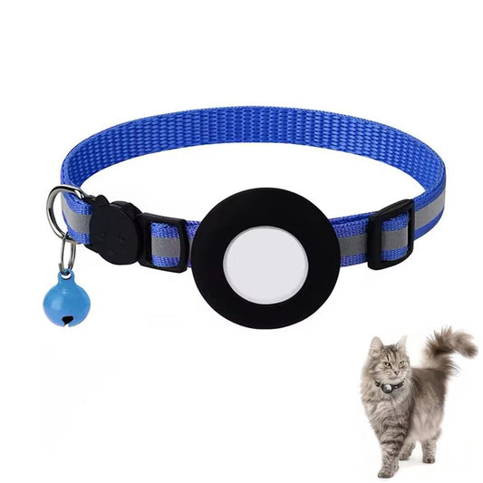 AirTag Halsband Nylon Mazo, dunkelblau