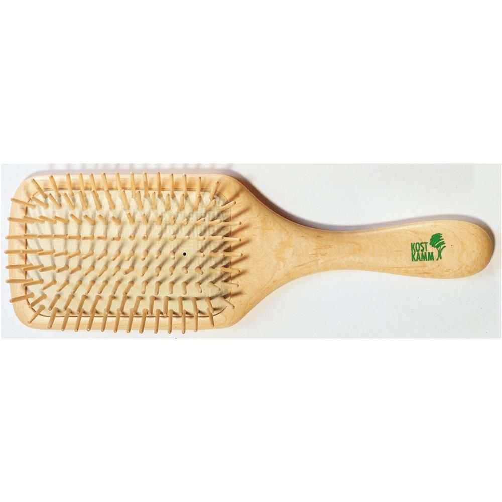 Kostkamm Holzbürste Paddle-Brush Buche, 25.5 cm