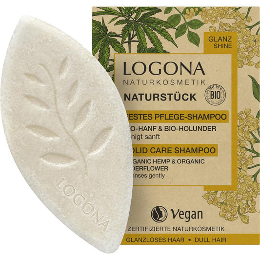 Logona shampoing soin solide, chanvre & sureau bio, 60 gr