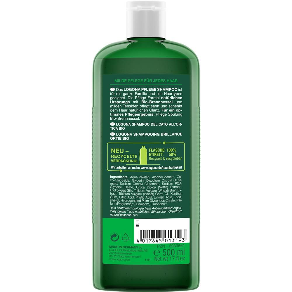 Shampooing de soin Logona ortie, 500 ml
