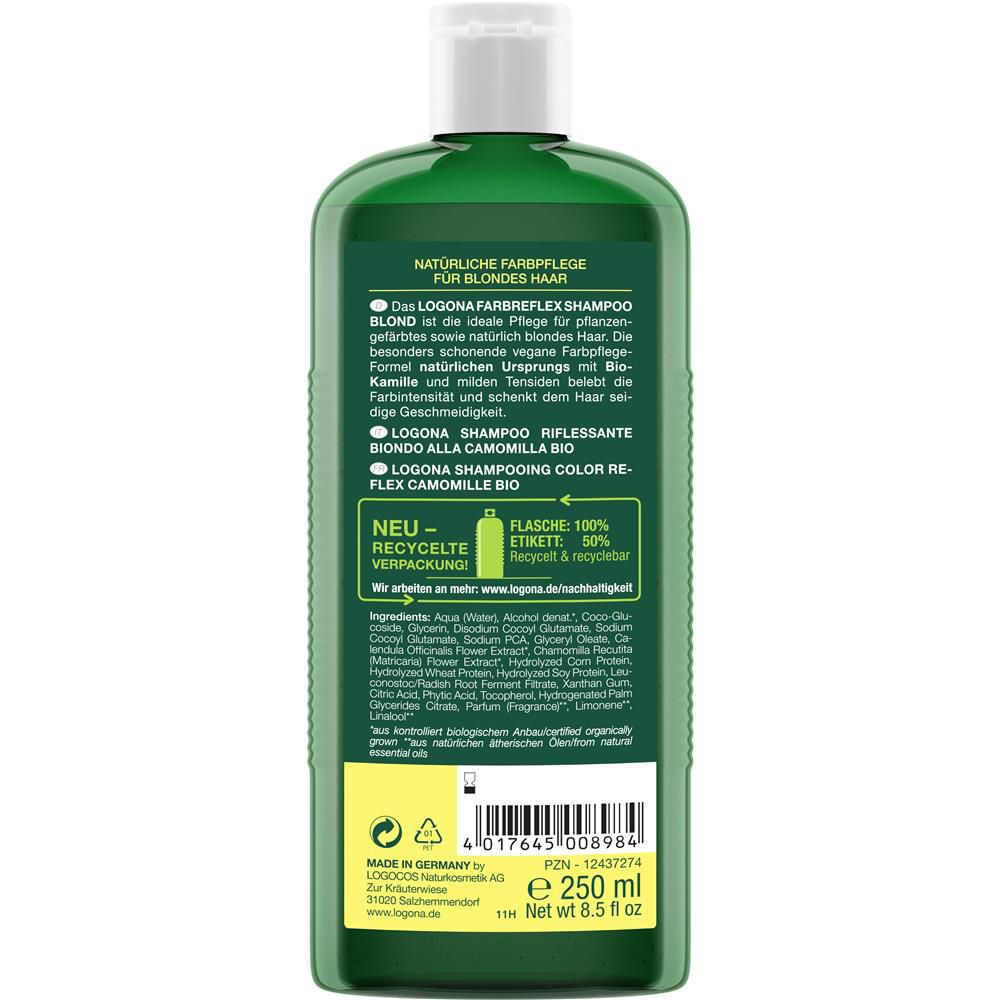 Logona Shampooing Color Reflex Blonde Camomille, 250 ml