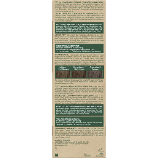 Logona Pflanzenhaarfarbe Pulver - Schokobraun, 100 g
