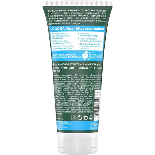 Logona Conditioner Après-shampooing hydratant à l'aloe vera, 200 ml