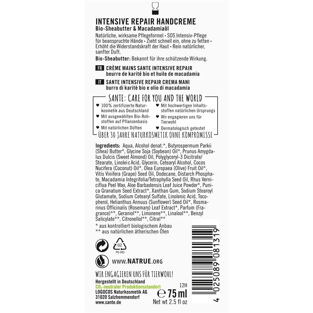 Sante Intensive Repair Handcreme, 75 ml