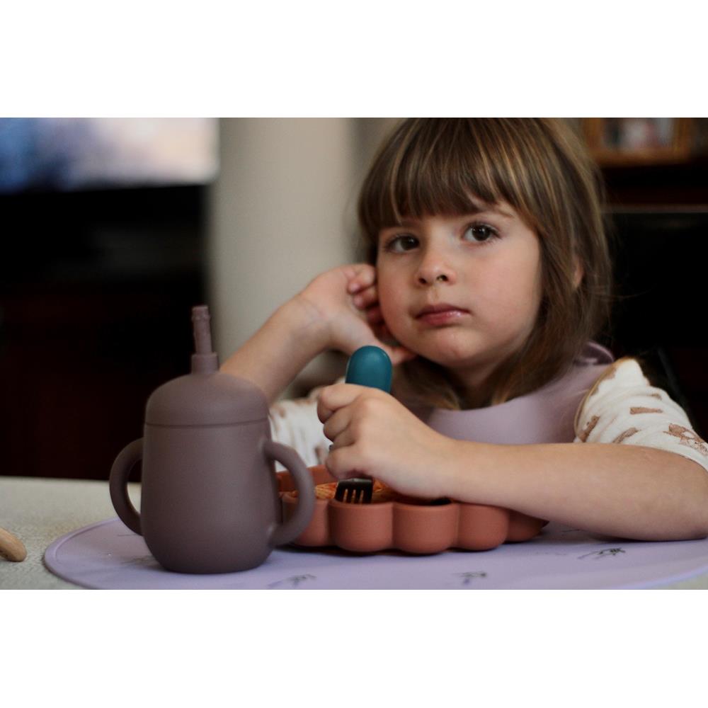 * SOINA silicone 3in1 cup, aubergine