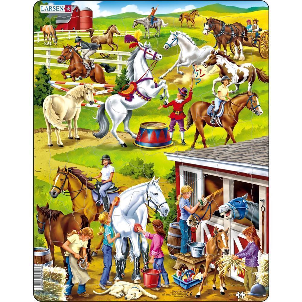Puzzle Puzzle Pferde, 50 Teile