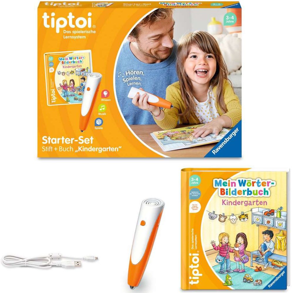 Ravensburger tiptoi® Starter Set: Pen and Word Picture Book Kindergarten