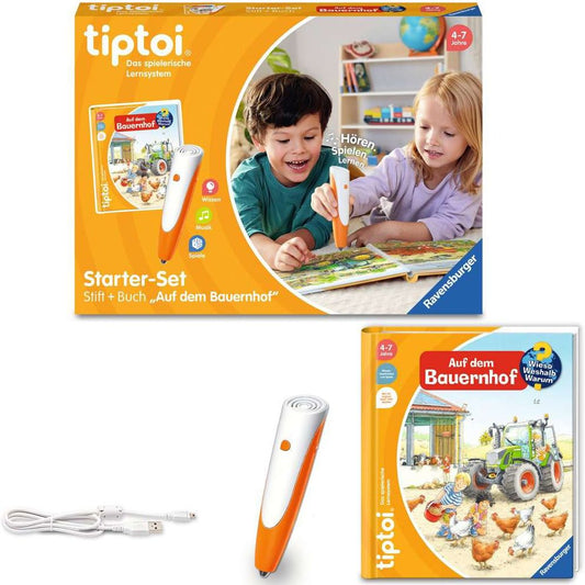 Ravensburger tiptoi® starter set : stylo et livre de ferme