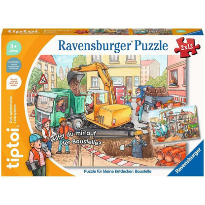 Puzzle Ravensburger tiptoi® pour les petits explorateurs : chantier de construction