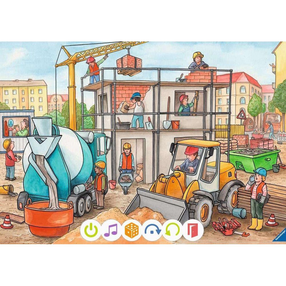 Puzzle Ravensburger tiptoi® pour les petits explorateurs : chantier de construction