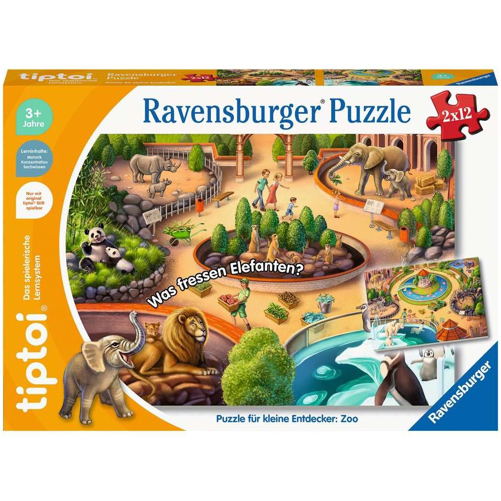 Ravensburger tiptoi® Puzzle for little explorers: Zoo