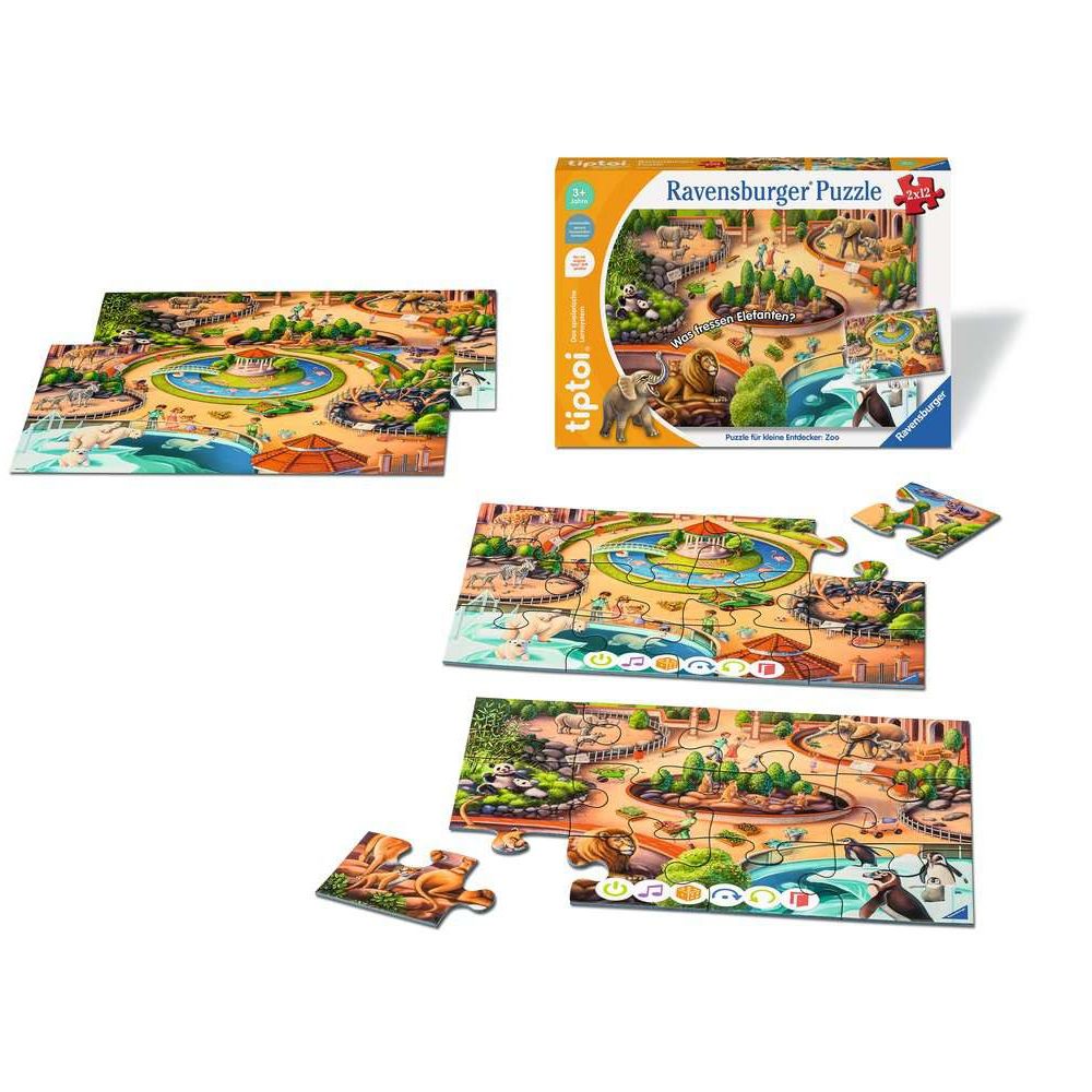 Ravensburger tiptoi® Puzzle for little explorers: Zoo
