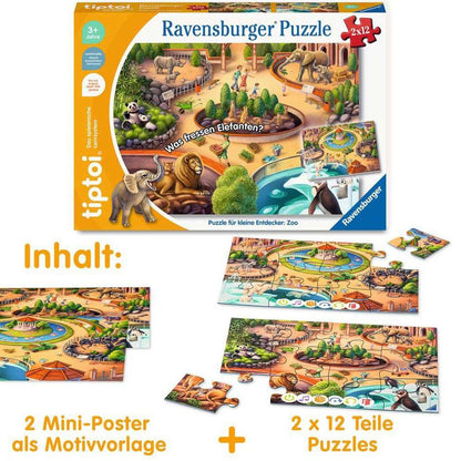 Ravensburger tiptoi® Puzzle for little explorers: Zoo