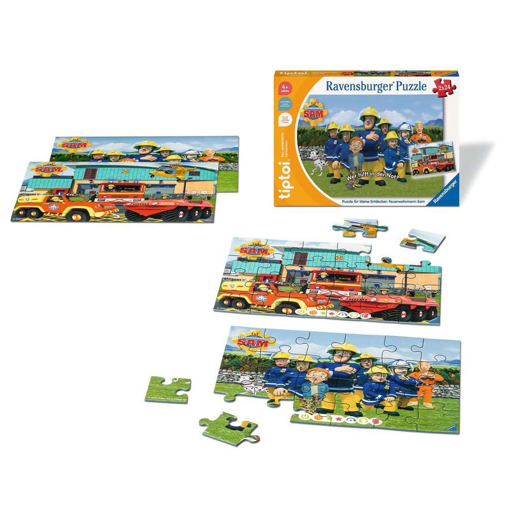 Ravensburger tiptoi® Puzzle for little explorers: Fireman Sam