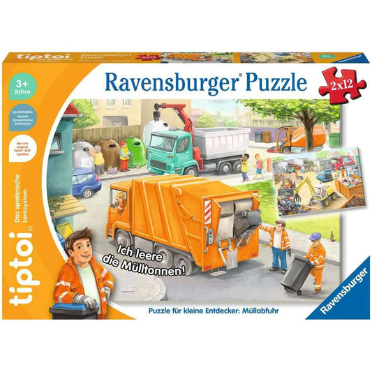 Ravensburger tiptoi® Puzzle für kleine Entdecker: Müllabfuhr