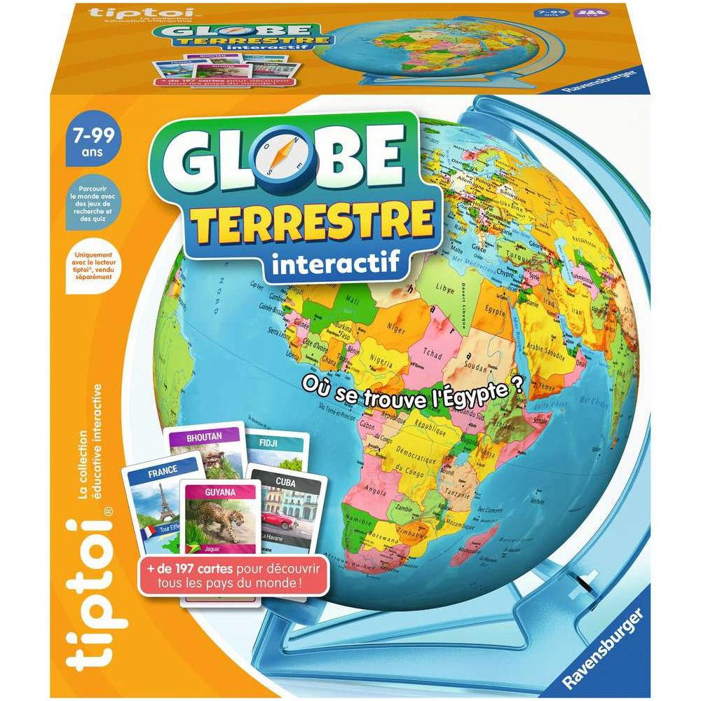 Ravensburger tiptoi® Globe terrestre interactif