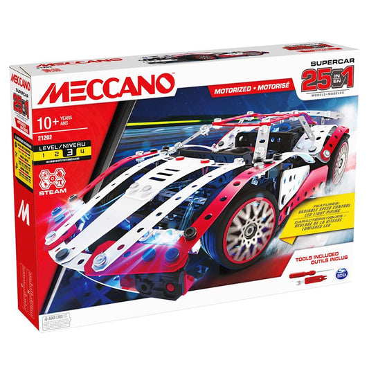 Meccano 25 Multimodell Supercar 343 Teile, (21202)