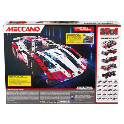 Meccano 25 Multimodel Supercar 343 pieces, (21202)