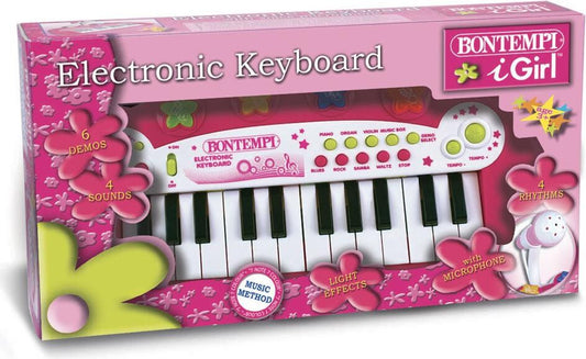 Bontempi Keyboard mit 24 Tasten, pink