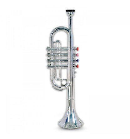 Bontempi Trompete mit 4 farbigen Tasten, 41 cm