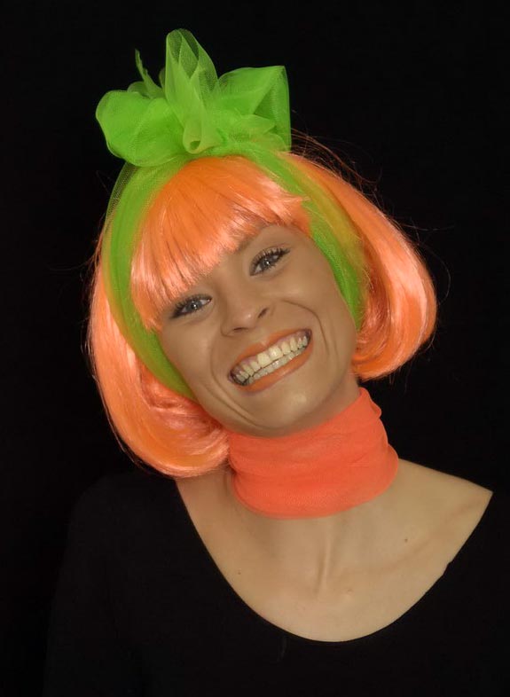 Körner Foxy Perücke, neon *Top