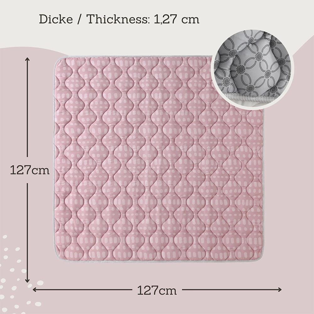 Tapis de jeu Hakuna Mat, Hygge, 1,27 x 1,27 m, Blush
