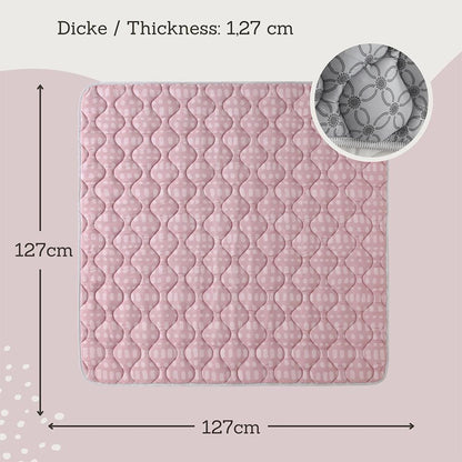 Tapis de jeu Hakuna Mat, Hygge, 1,27 x 1,27 m, Blush