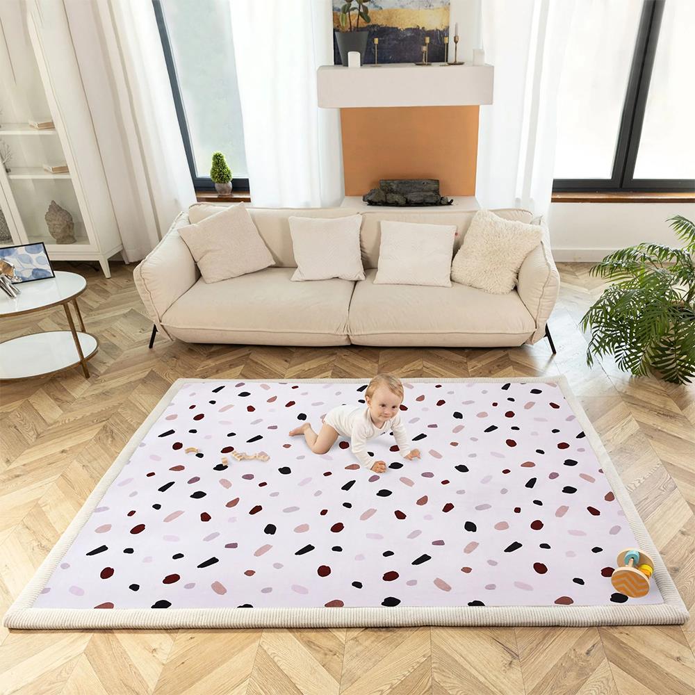 Tapis en velours Hakuna Mat, nuage, 2 x 1,5 m, confettis