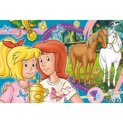 Schmidt Spiele Bibi Blocksberg, Horse Happiness 100 pièces (y compris Slap Snap Band coloré)