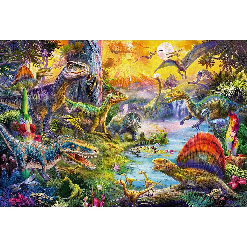 Schmidt Spiele Dinosaures 60 pièces (y compris des figurines de dinosaures)