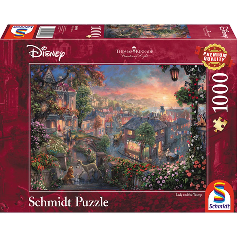 Schmidt Games Disney La Dame et le Clochard 1000 pièces