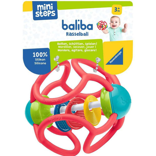 Ravensburger baliba rattle ball red