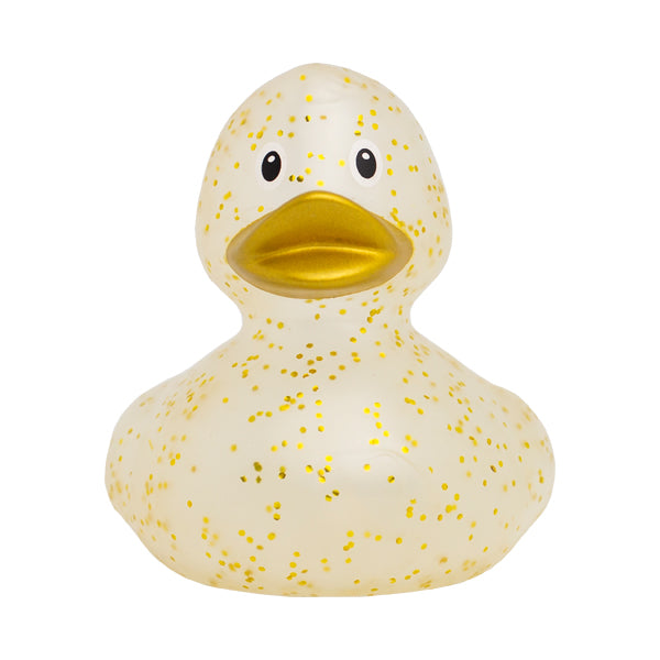 LiLaLu Badeente Konfetti Gold