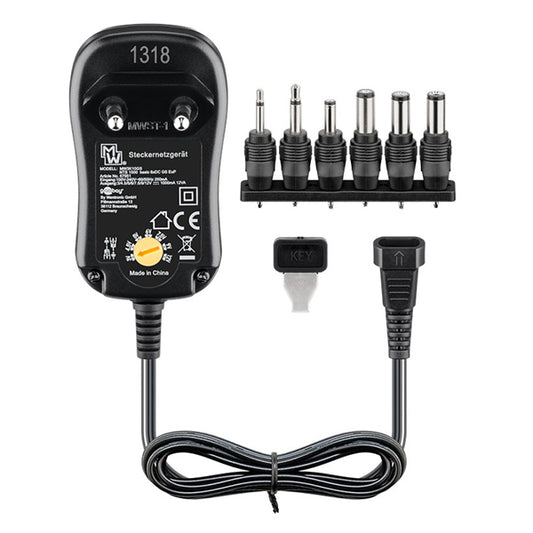 Adaptateur secteur universel 1000mA