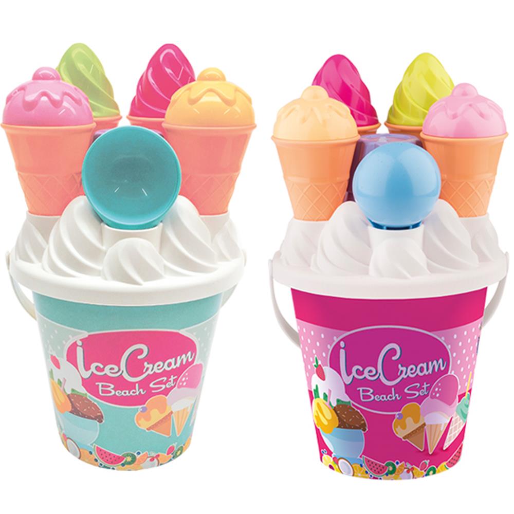 Androni Ice Cream Sand Bucket Set, Assorted
