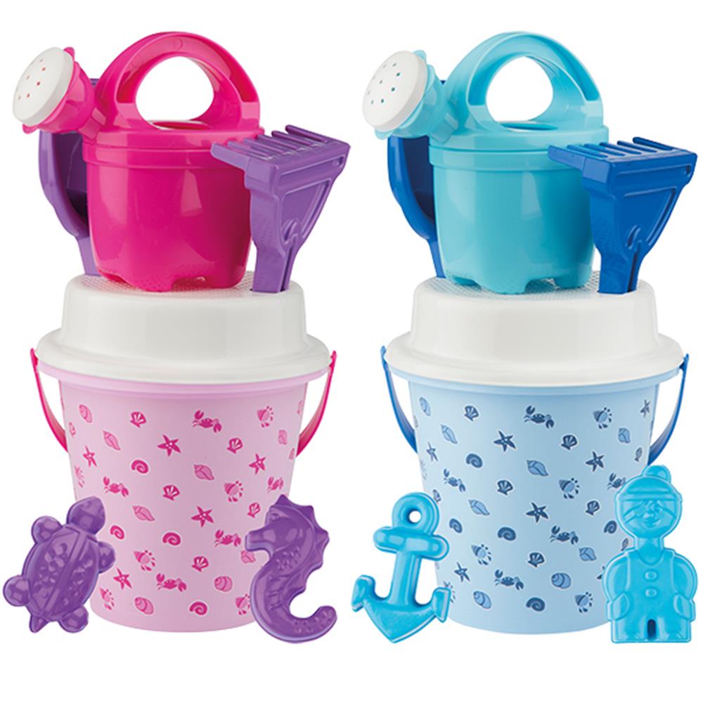 Androni Sea Shells Sand Bucket Set 17cm, assorted