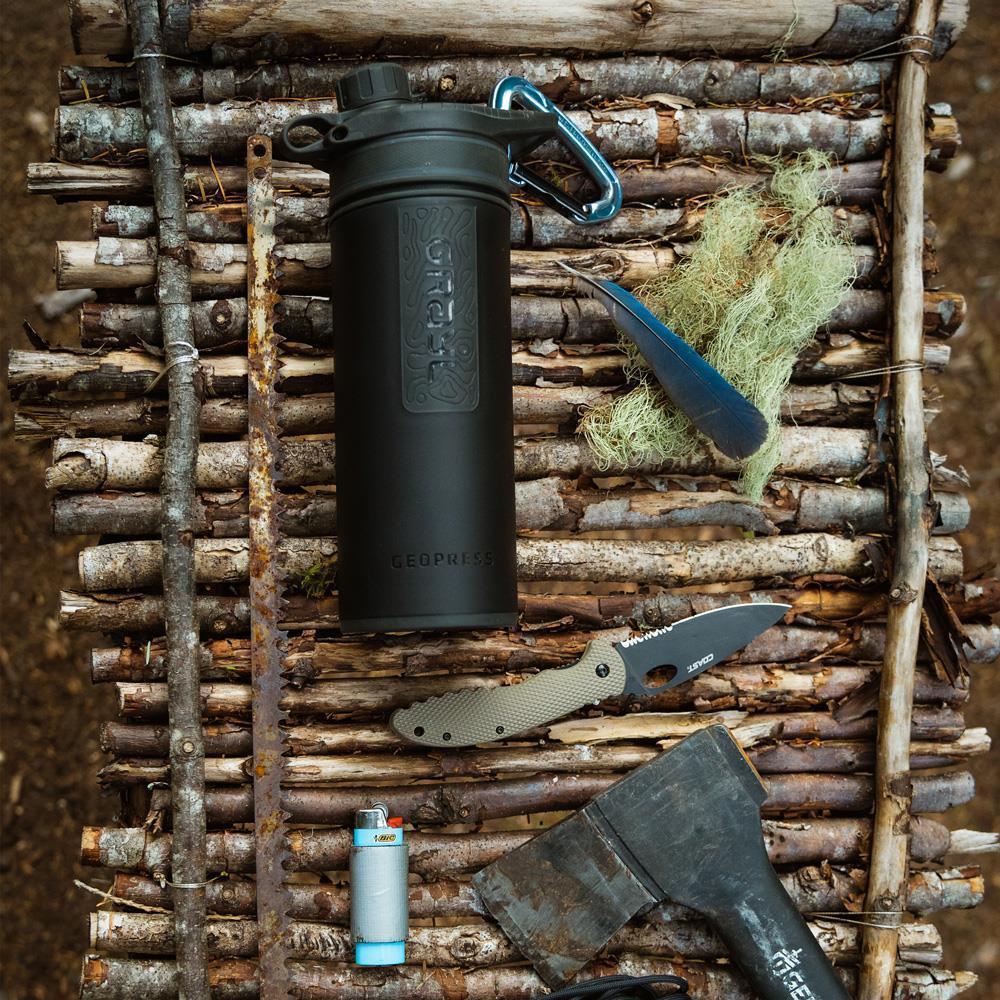 Grayl Geopress Purificateur Bouteille Covert Noir