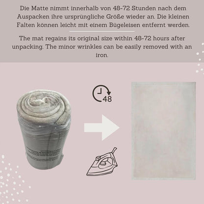 Tapis en velours Hakuna Mat, nuage, 2 x 1,5 m, confettis