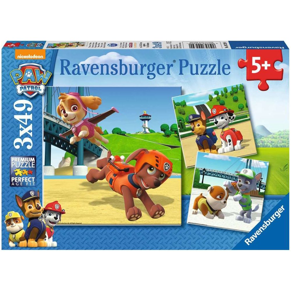 L'équipe Ravensburger Paw Patrol sur 4 pattes