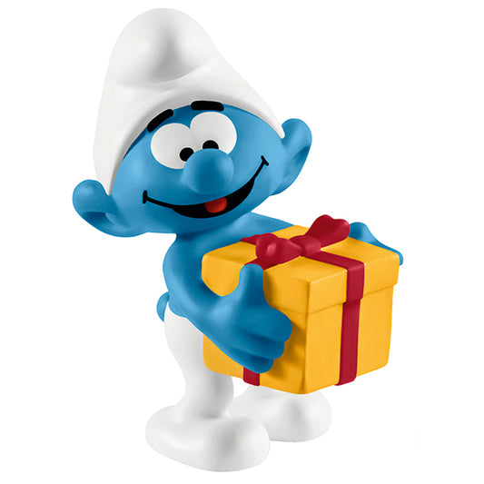 Schleich Smurf with gift